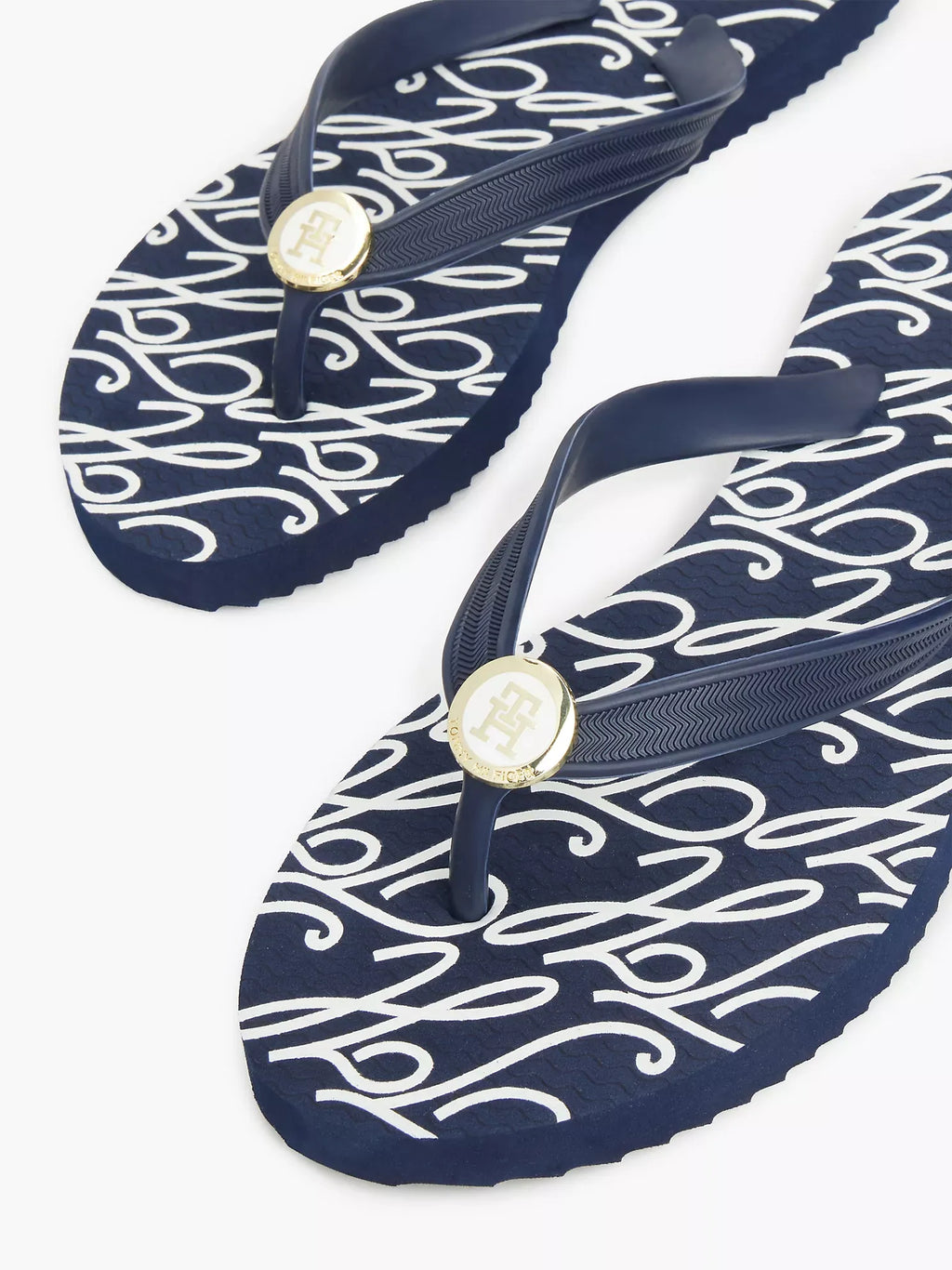 Sandalias con logo metálico