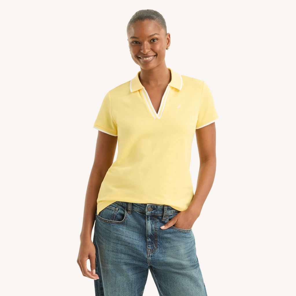 Chemise cuello en V sin botones