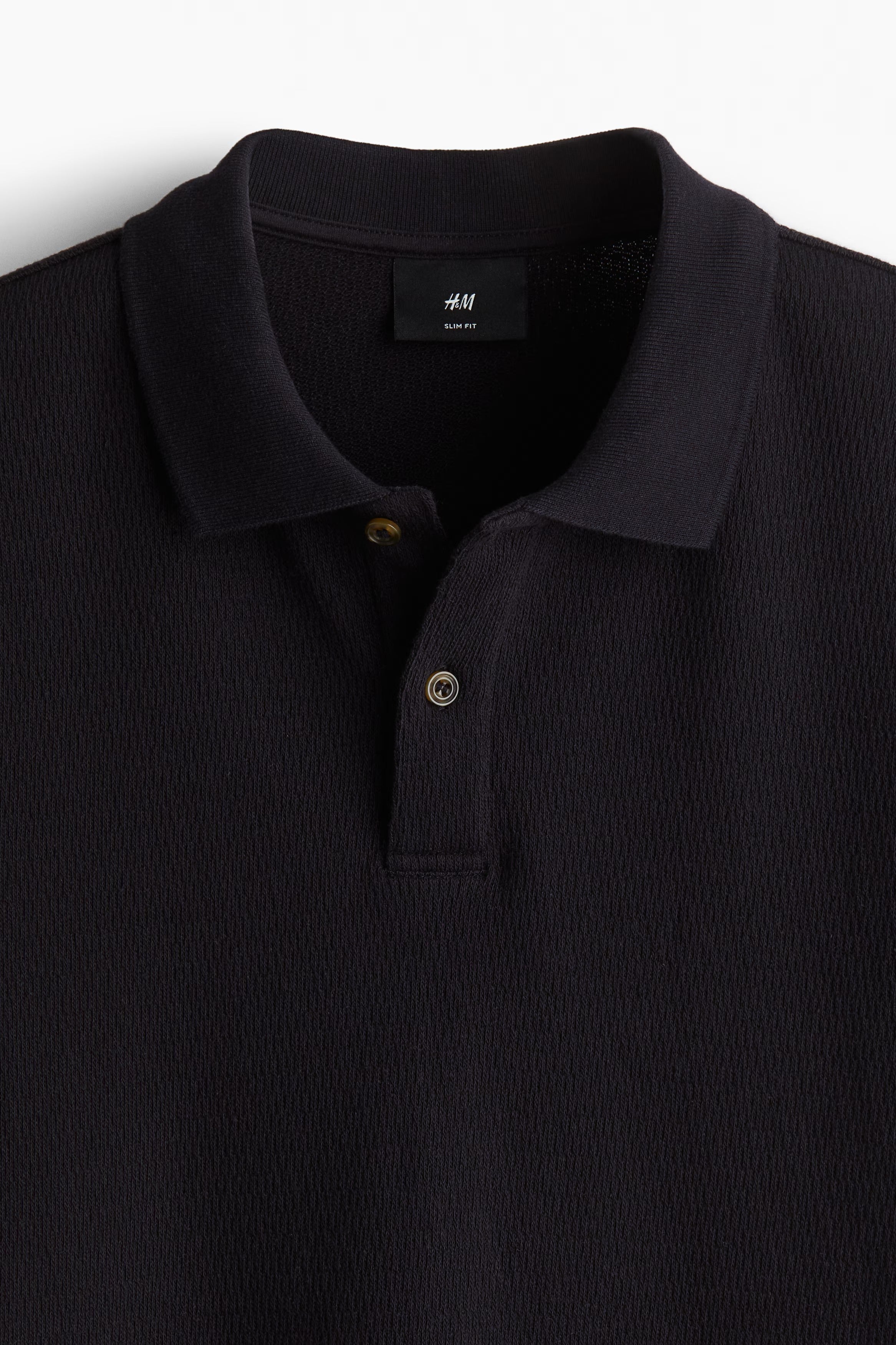 Chemise ajustada unicolor texturizada