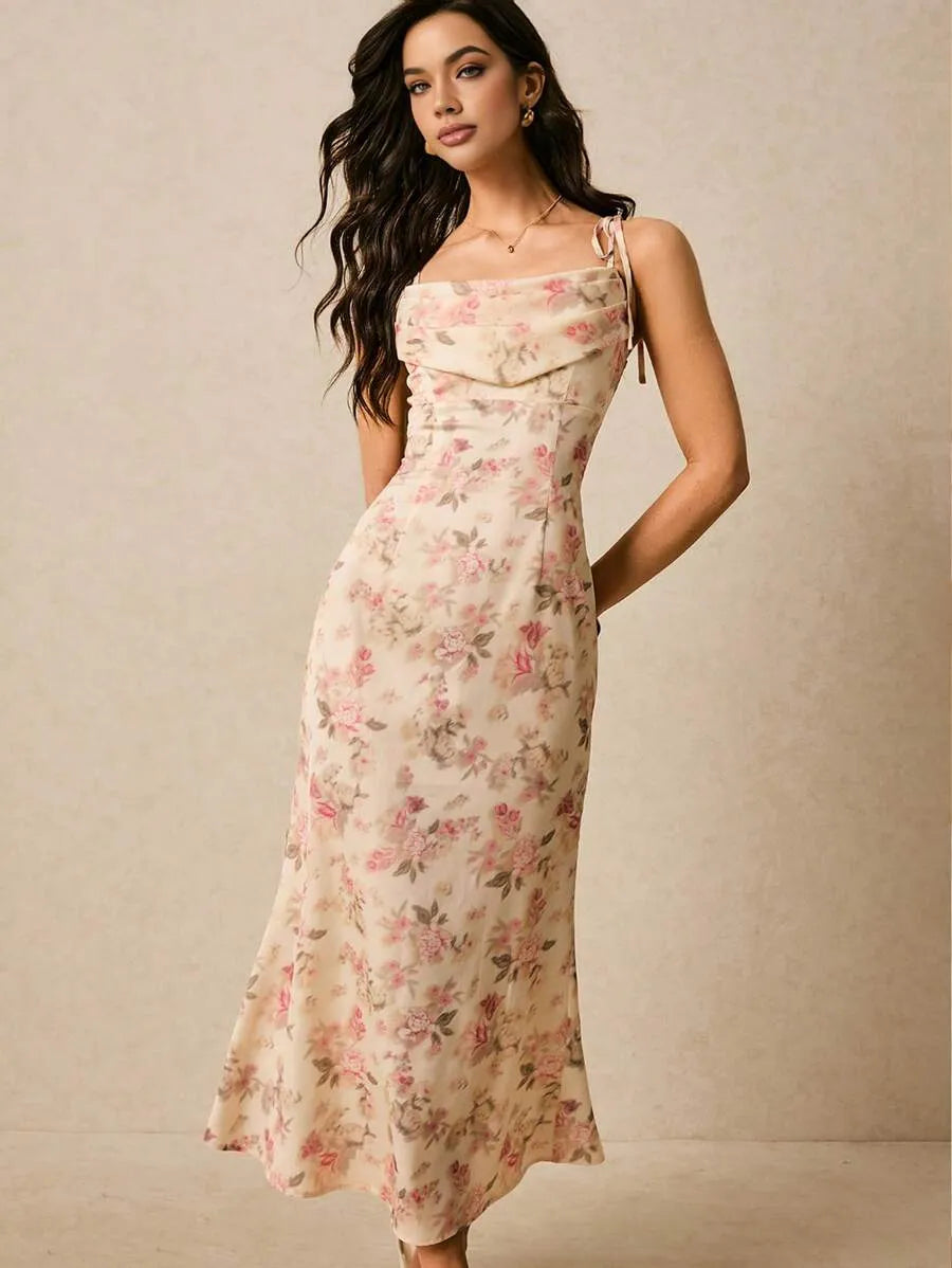 Vestido con estampado floral