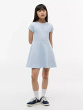 Vestido con logo central tonal para niñas