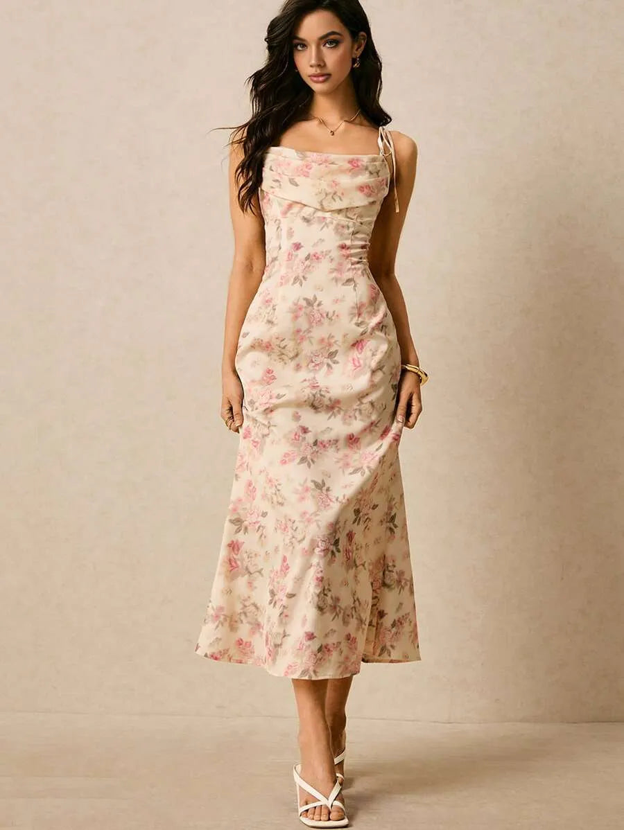 Vestido con estampado floral