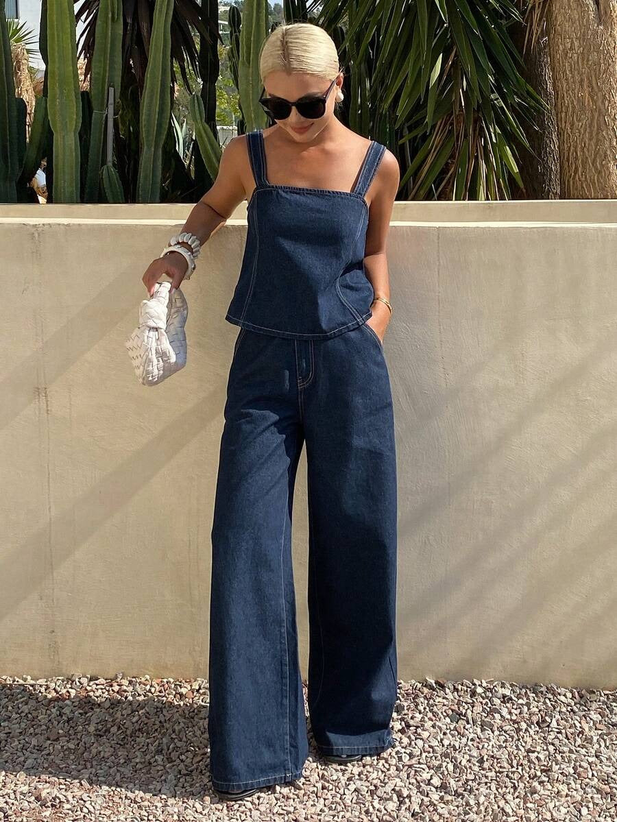 Conjunto denim casual
