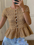 Blusa de punto con diseño floral