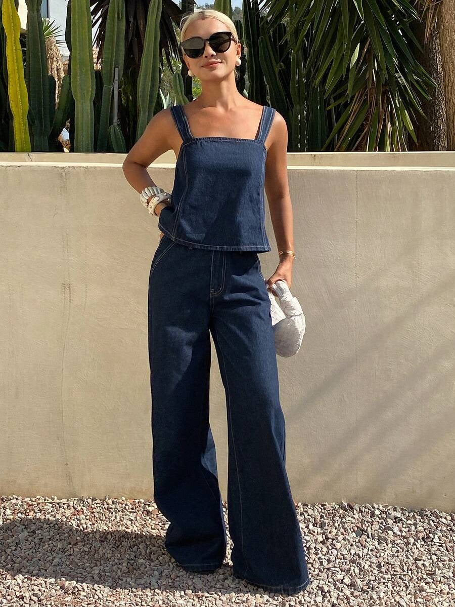 Conjunto denim casual