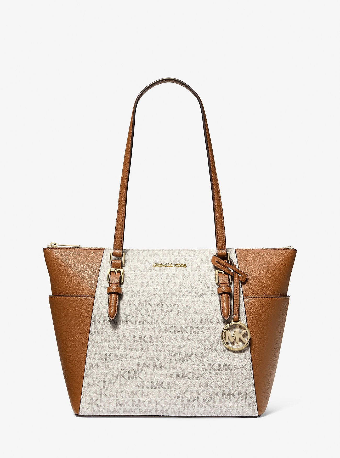 Cartera mediana Charlotte con logo estampado