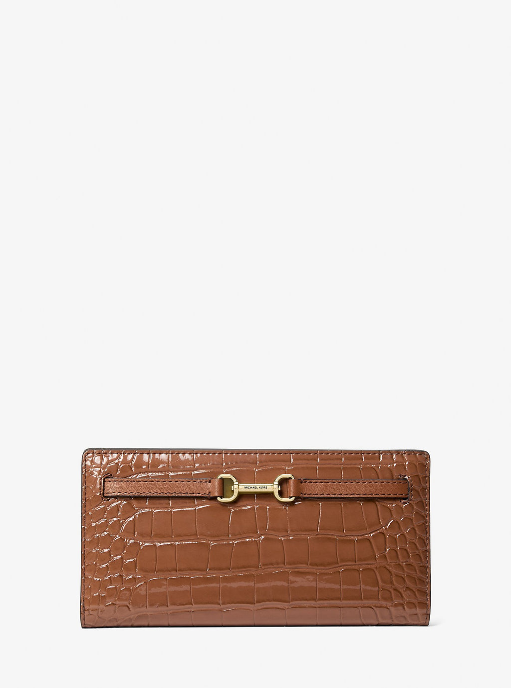 Cartera tipo monedero Carson con piel de cocodrilo