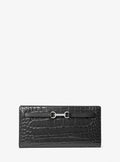 Cartera tipo monedero Carson con piel de cocodrilo