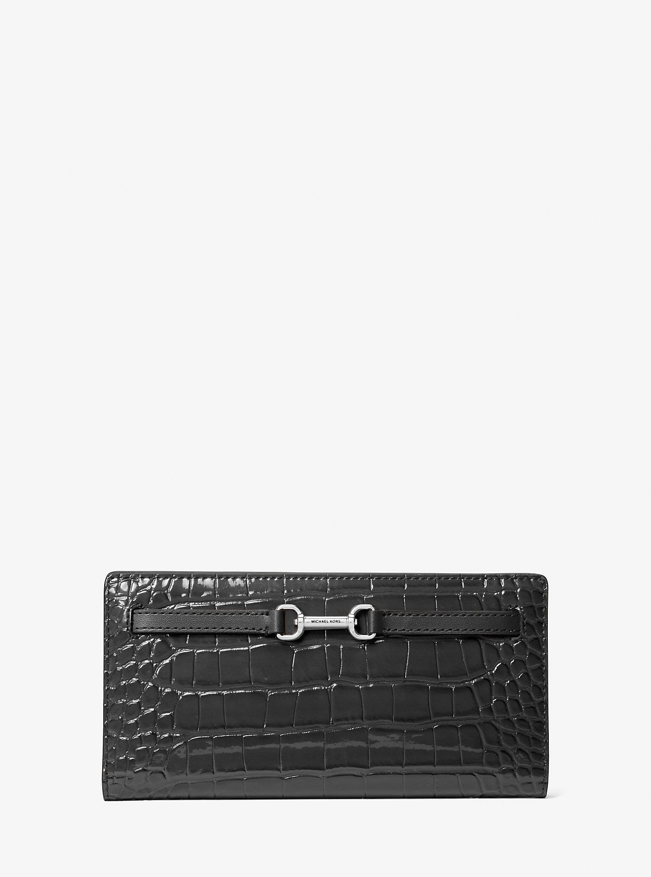 Cartera tipo monedero Carson con piel de cocodrilo
