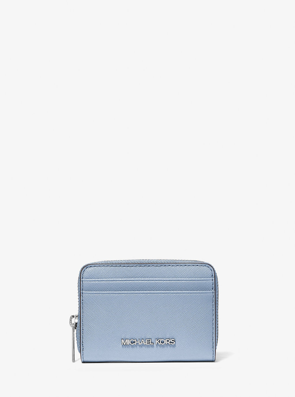 Cartera tipo monedero pequeño con piel de Saffiano