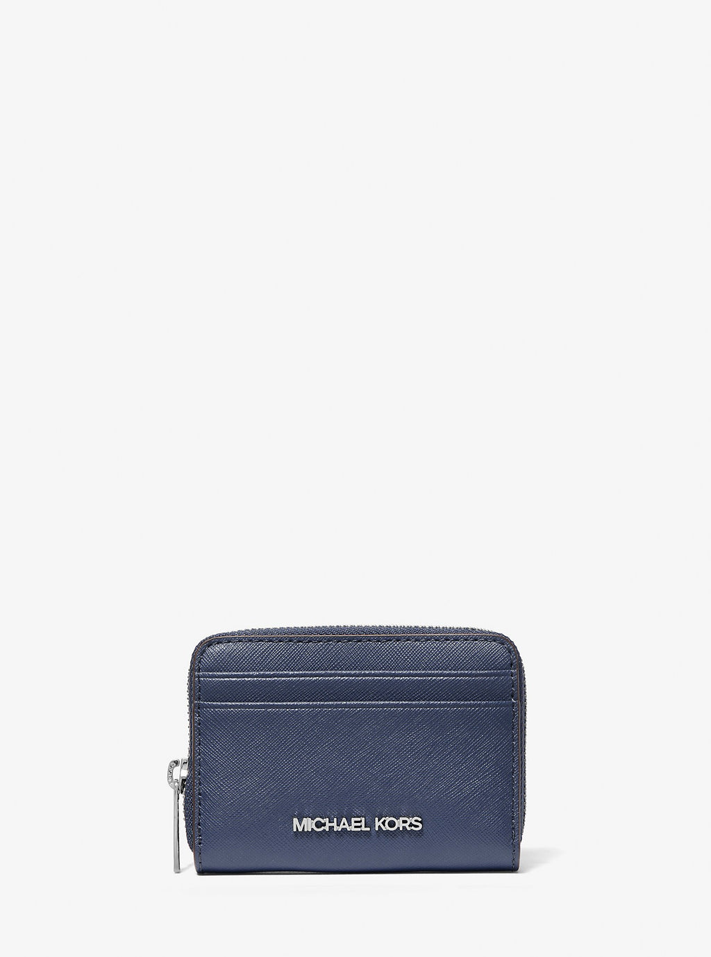Cartera tipo monedero pequeño con piel de Saffiano