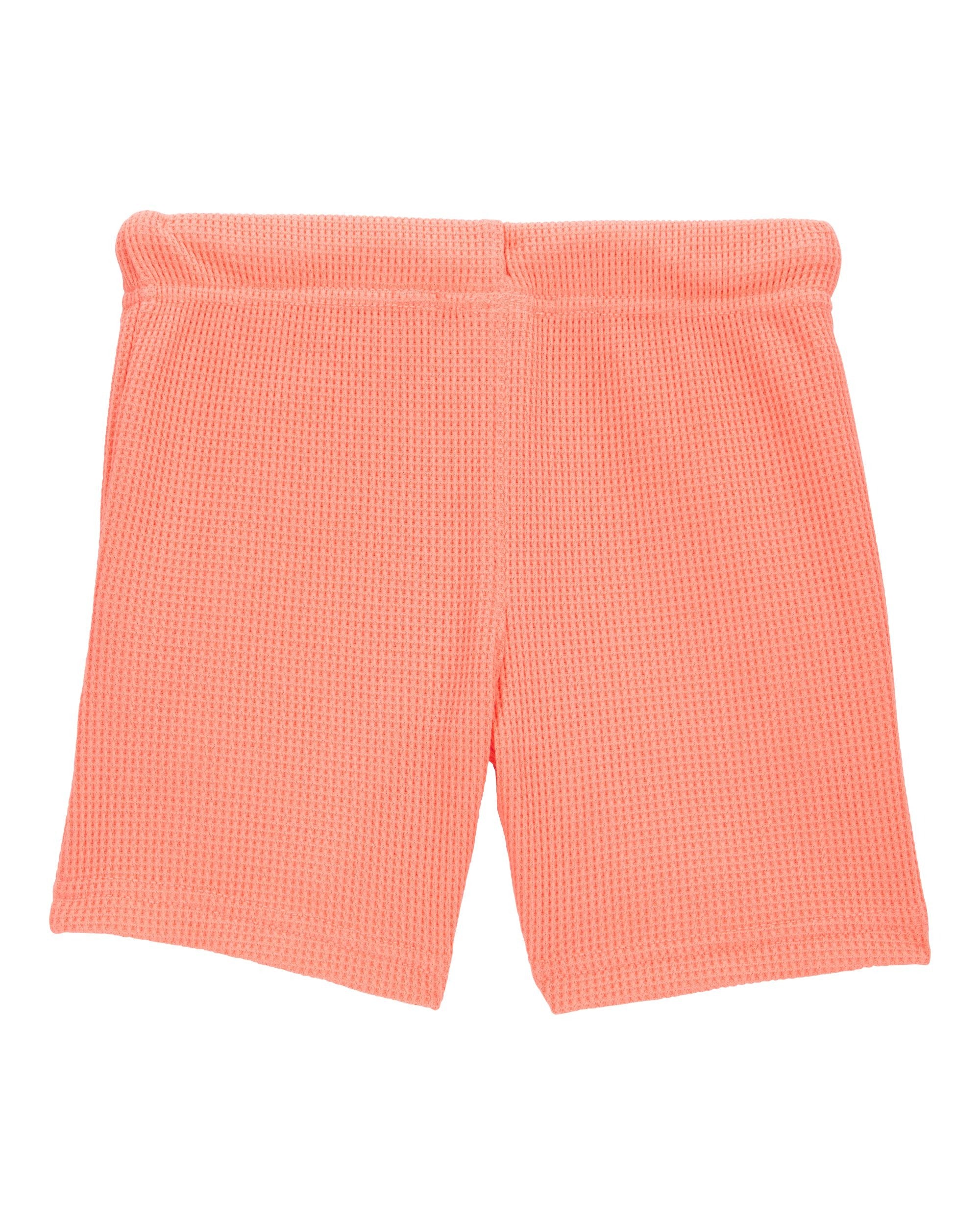 Short unicolor tejido wafle para niño