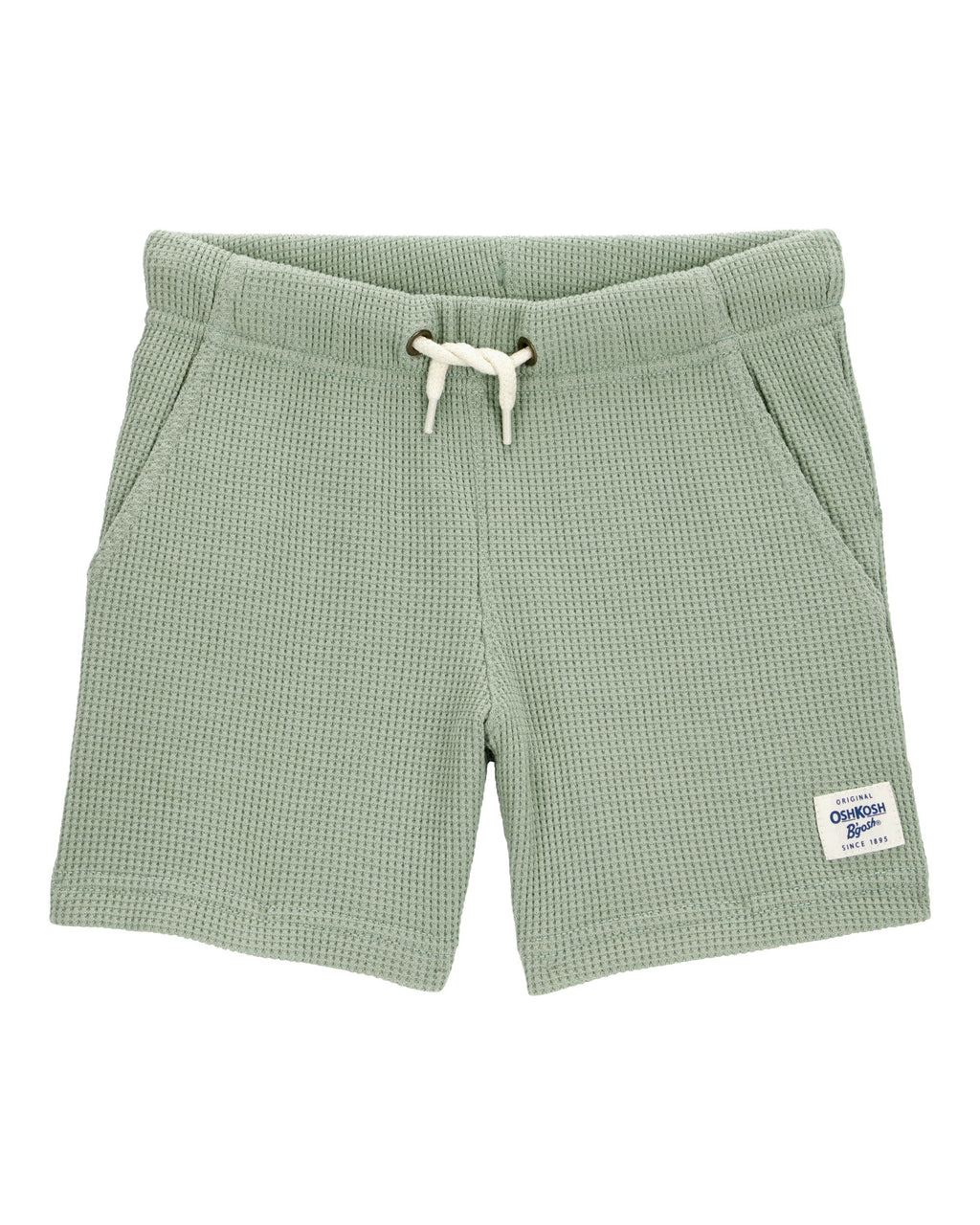 Short unicolor tejido wafle para niño