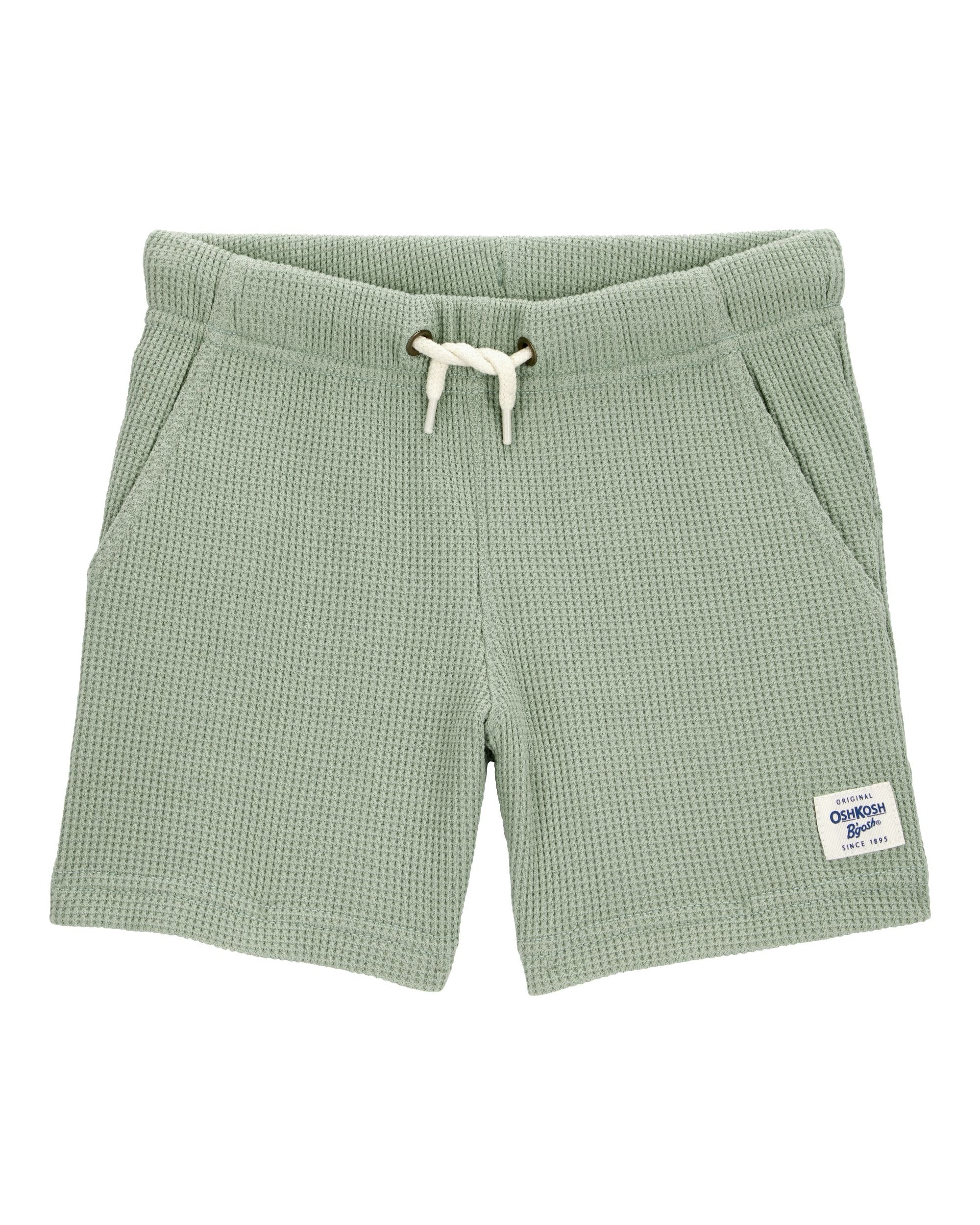 Short unicolor tejido wafle para niño