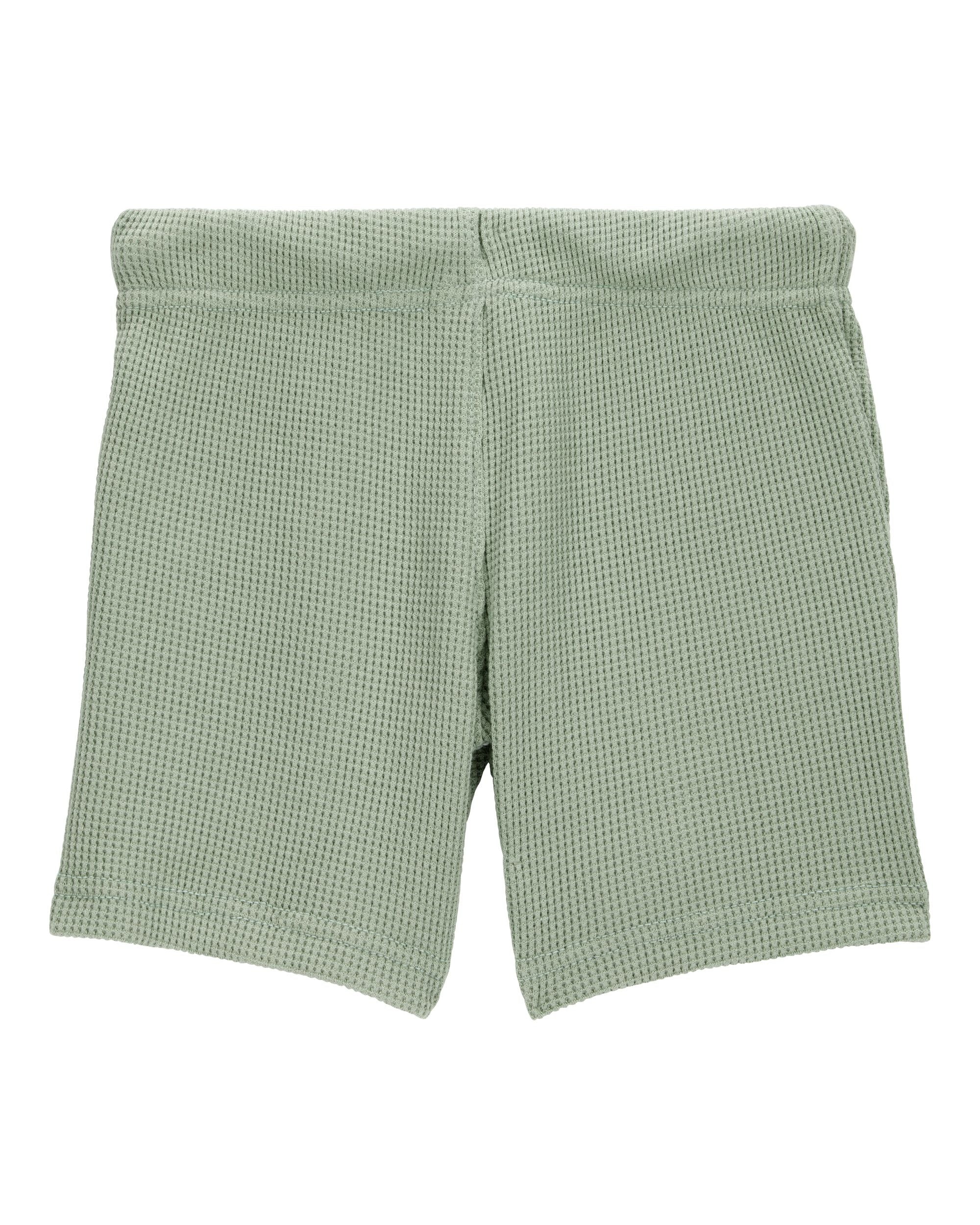 Short unicolor tejido wafle para niño