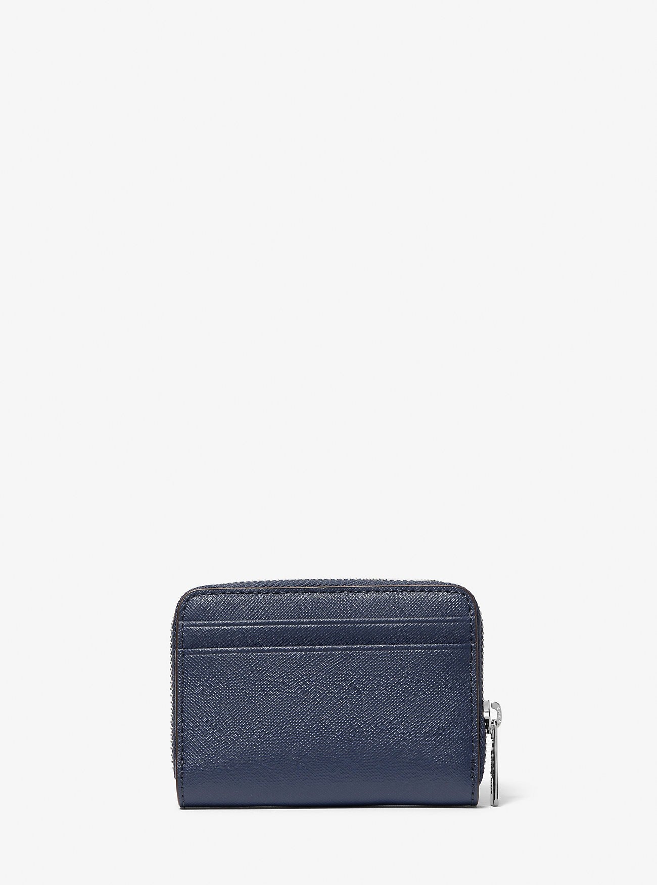 Cartera tipo monedero pequeño con piel de Saffiano