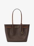Cartera tipo tote grande con el logotipo