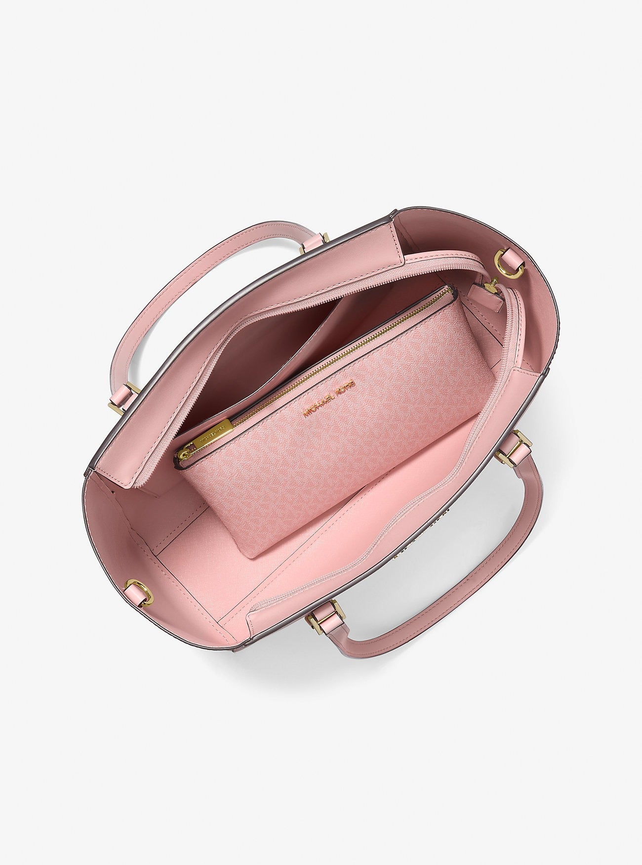 Cartera grande Charlotte de piel Saffiano 3 en 1