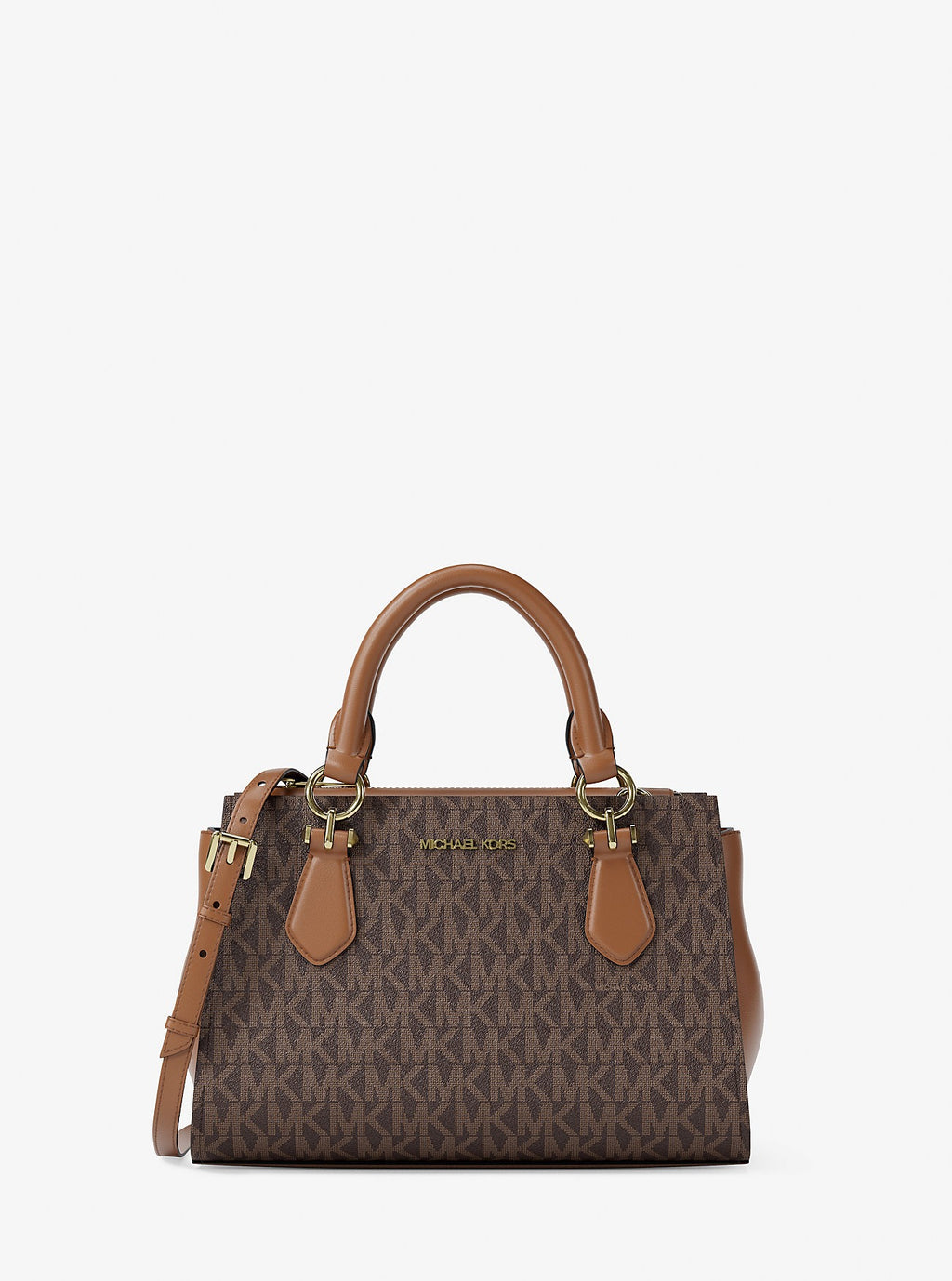 Cartera pequeña Satchel Marilyn con logo estampado