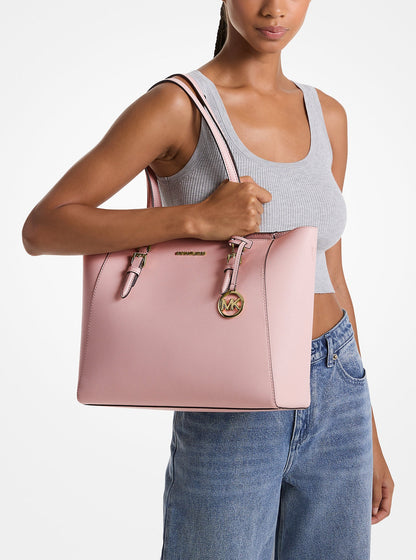 Cartera grande Charlotte de piel Saffiano 3 en 1