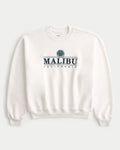 Sudadera holgada con bordado central