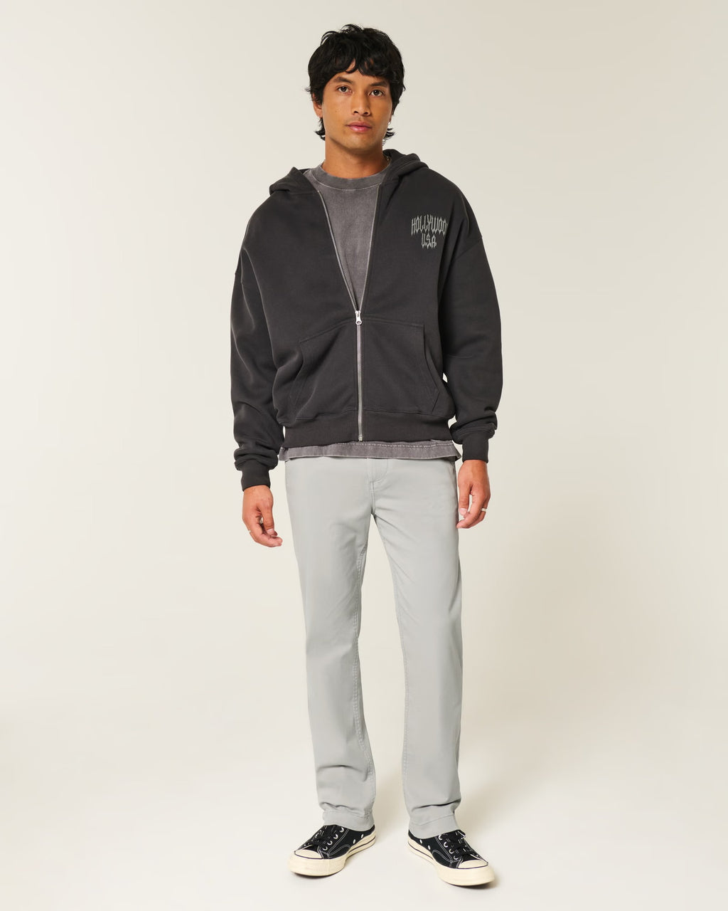 Pantalón chino semi ajustado