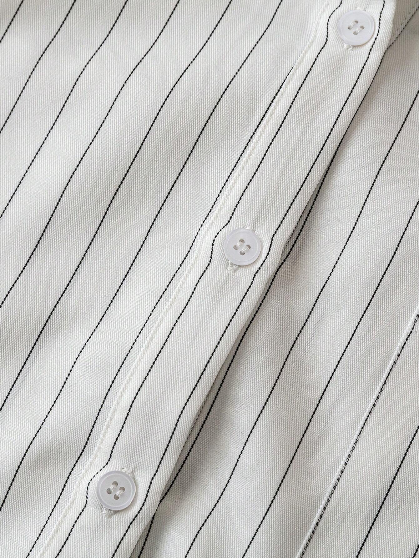 Blusa de manga larga con patrón de rayas