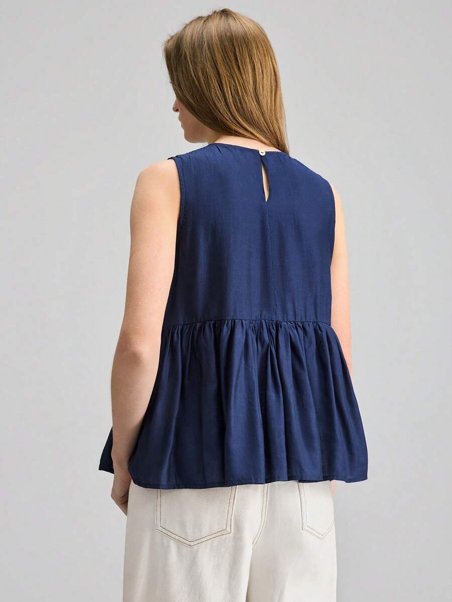 Blusa holgada con volantes