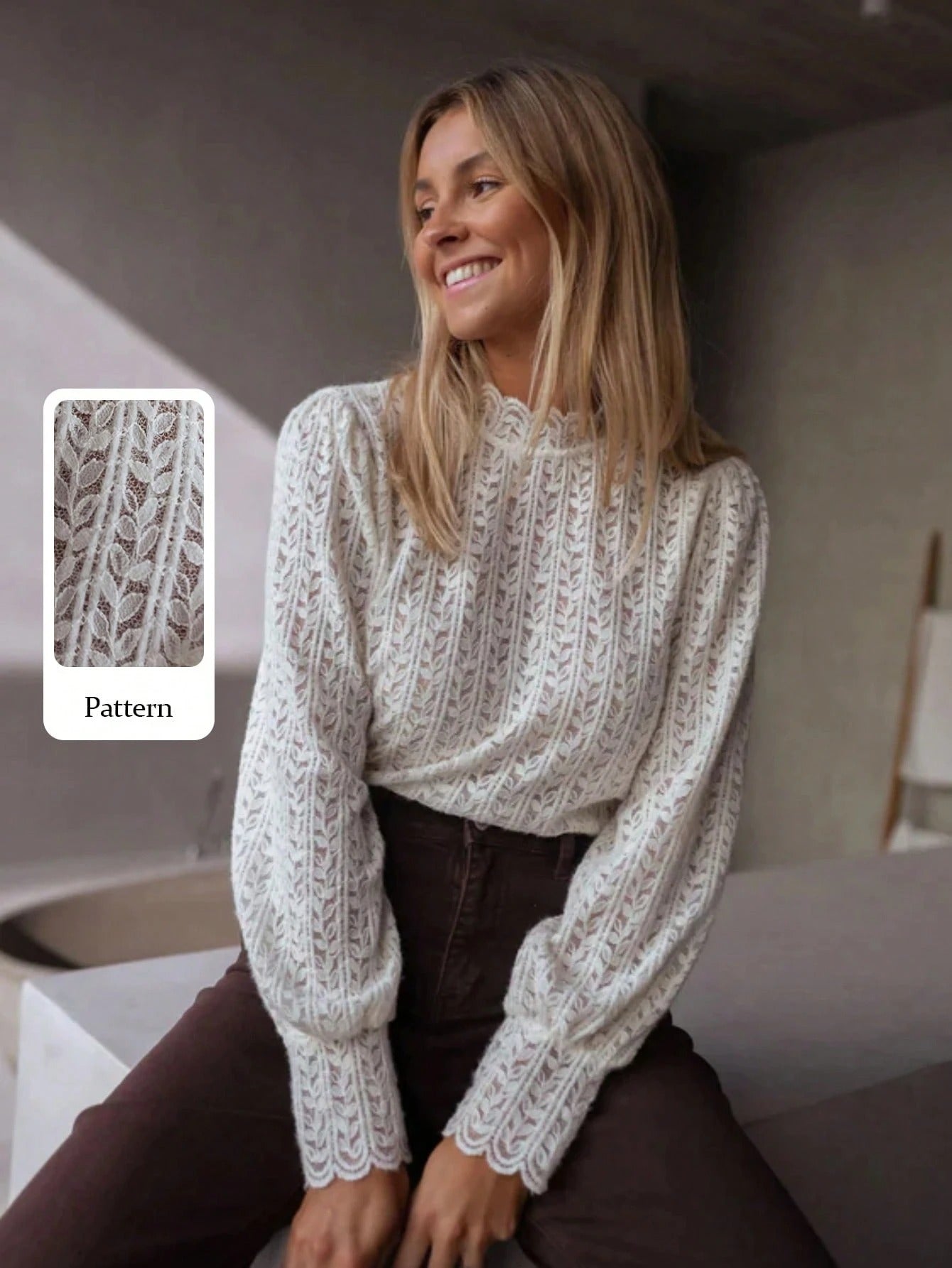 Blusa con bordado floral