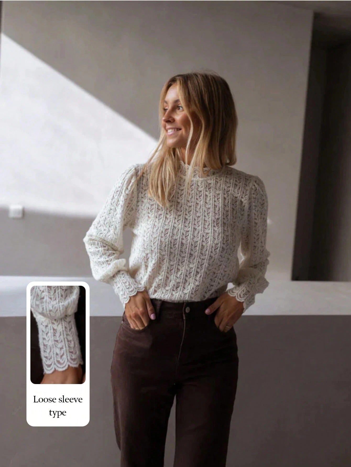 Blusa con bordado floral