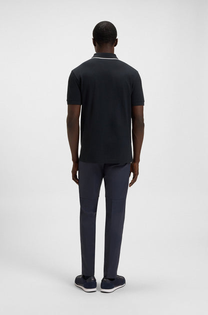 Chemise de algodón con cremallera y bordado