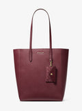 Cartera tipo tote grande Vincent de piel Saffiano con tarjetero