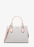 Cartera mediana Satchel Marilyn con logo estampado