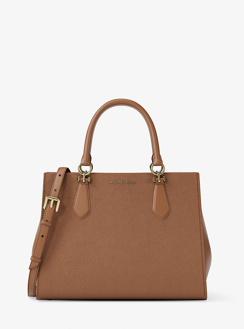 Cartera mediana Satchel Marilyn de piel Saffiano