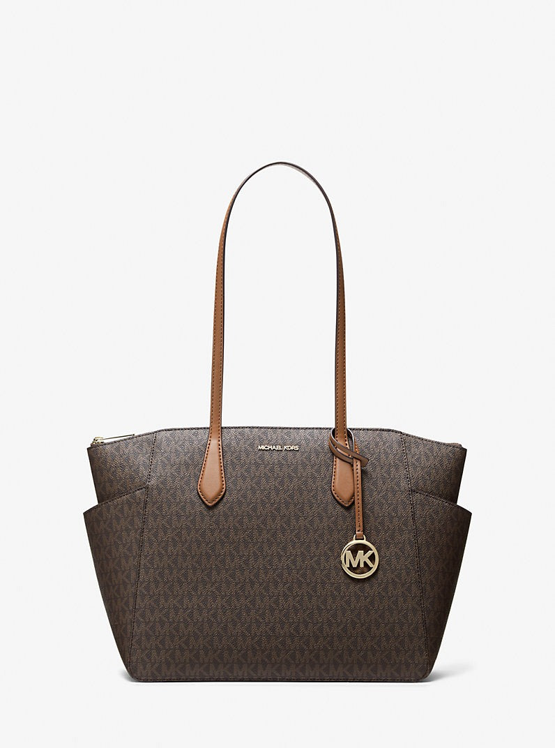 Cartera mediana Marilyn con logo estampado