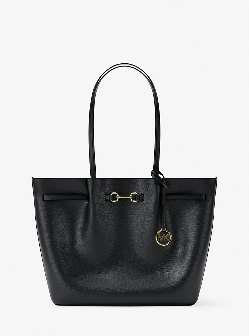 Cartera tipo tote grande con el logotipo