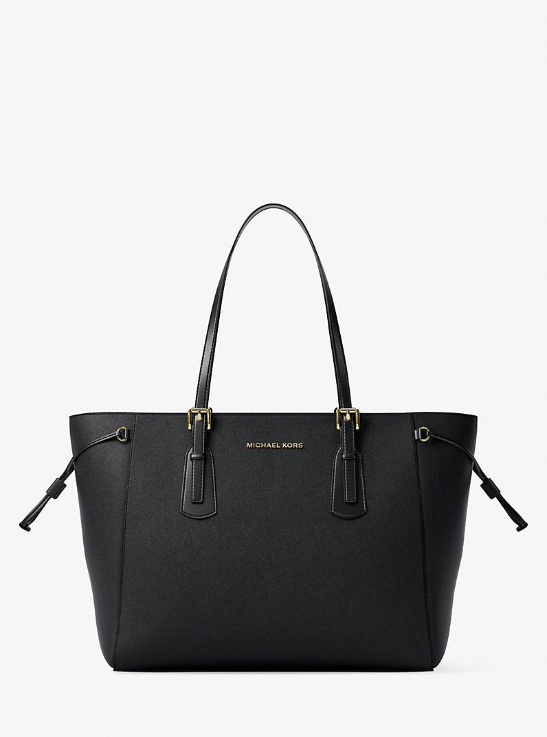 Cartera grande de piel saffiano