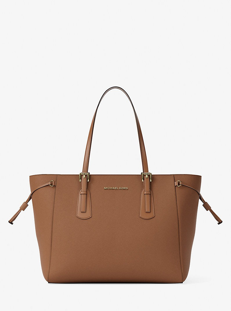 Cartera grande de piel saffiano