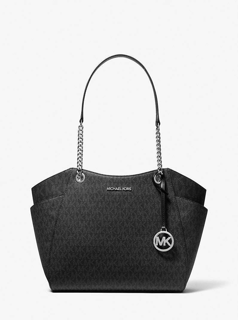 Cartera grande tipo tote con logo estampado