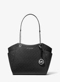 Cartera grande tipo tote con logo estampado