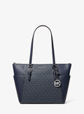 Cartera grande Charlotte con logo estampado