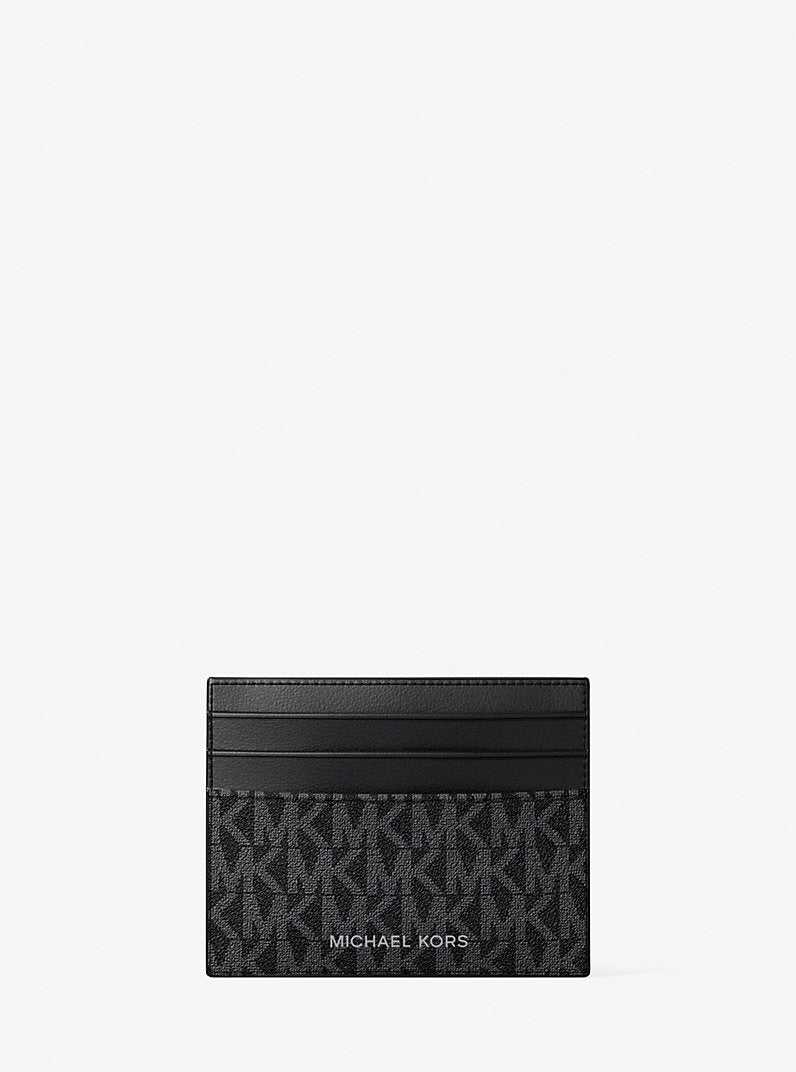 Tarjetero con logotipo estampado