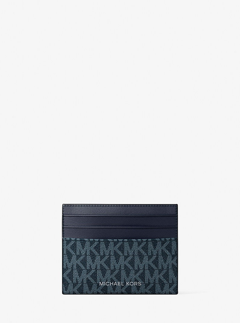 Tarjetero con logotipo estampado