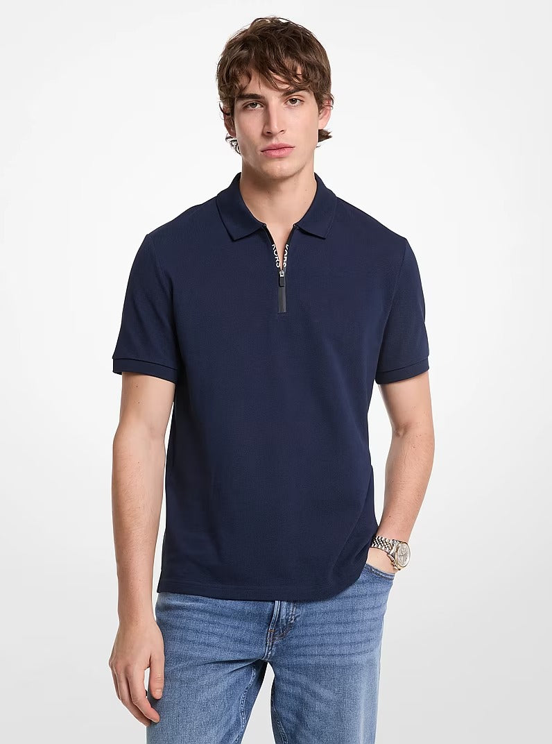 Chemise de algodón con cremallera