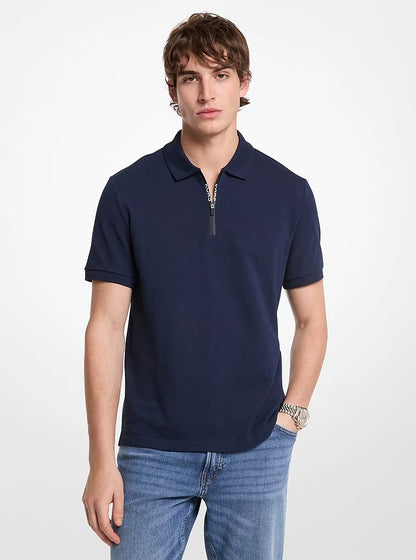 Chemise de algodón con cremallera