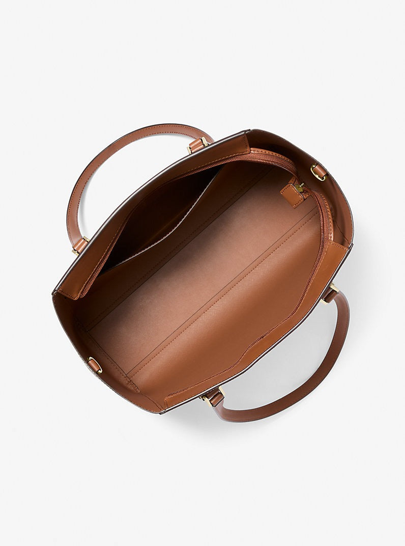 Cartera grande Charlotte de piel Saffiano 3 en 1