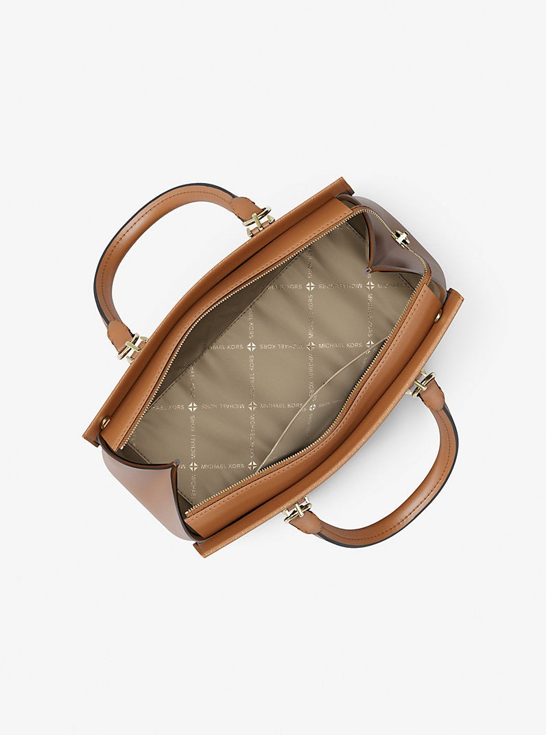 Cartera mediana Satchel Marilyn de piel Saffiano