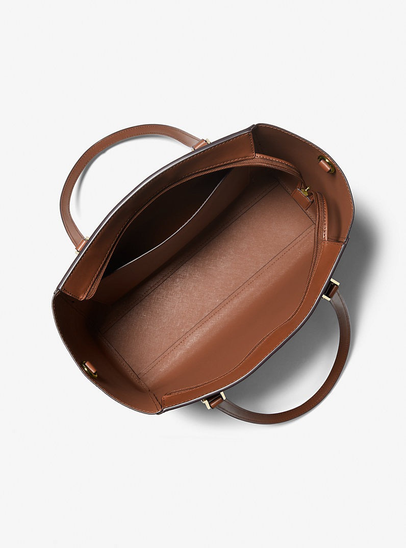 Cartera grande Charlotte de piel Saffiano 3 en 1
