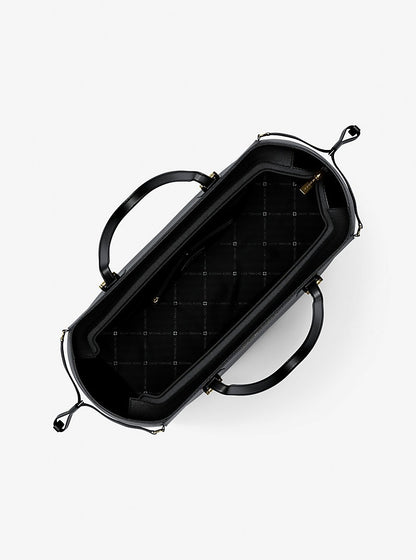 Cartera grande de piel saffiano