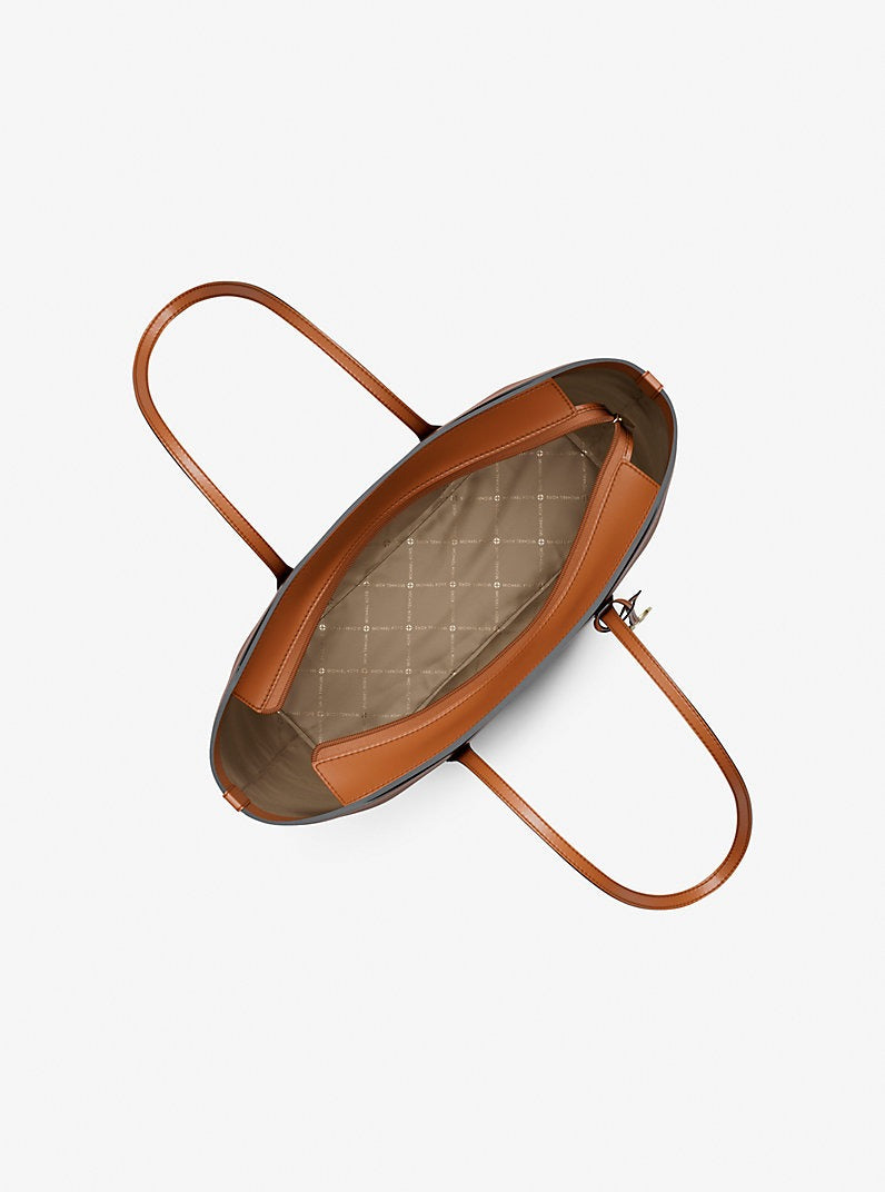 Cartera grande Arden de piel granulada